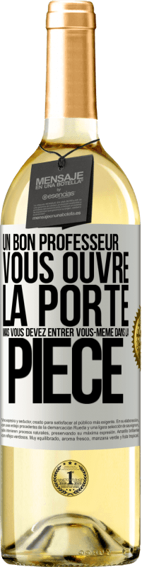 29,95 € | Vin blanc Édition WHITE Un bon professeur vous ouvre la porte mais vous devez entrer vous-même dans la pièce Étiquette Blanche. Étiquette personnalisable Vin jeune Récolte 2024 Verdejo