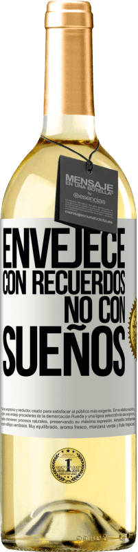 29,95 € | Vino Blanco Edición WHITE Envejece con recuerdos, no con sueños Etiqueta Blanca. Etiqueta personalizable Vino joven Cosecha 2024 Verdejo