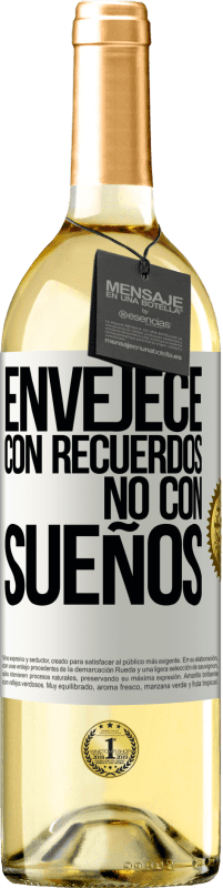 29,95 € | Vino Blanco Edición WHITE Envejece con recuerdos, no con sueños Etiqueta Blanca. Etiqueta personalizable Vino joven Cosecha 2025 Verdejo