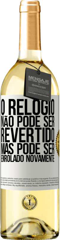 29,95 € | Vinho branco Edição WHITE O relógio não pode ser revertido, mas pode ser enrolado novamente Etiqueta Branca. Etiqueta personalizável Vinho jovem Colheita 2024 Verdejo