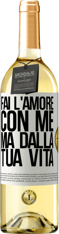 29,95 € | Vino bianco Edizione WHITE Fai l'amore con me, ma dalla tua vita Etichetta Bianca. Etichetta personalizzabile Vino giovane Raccogliere 2024 Verdejo