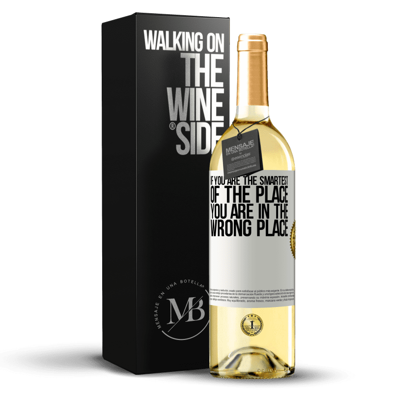 29,95 € Free Shipping | White Wine WHITE Edition If you are the smartest of the place, you are in the wrong place White Label. Customizable label Young wine Harvest 2024 Verdejo