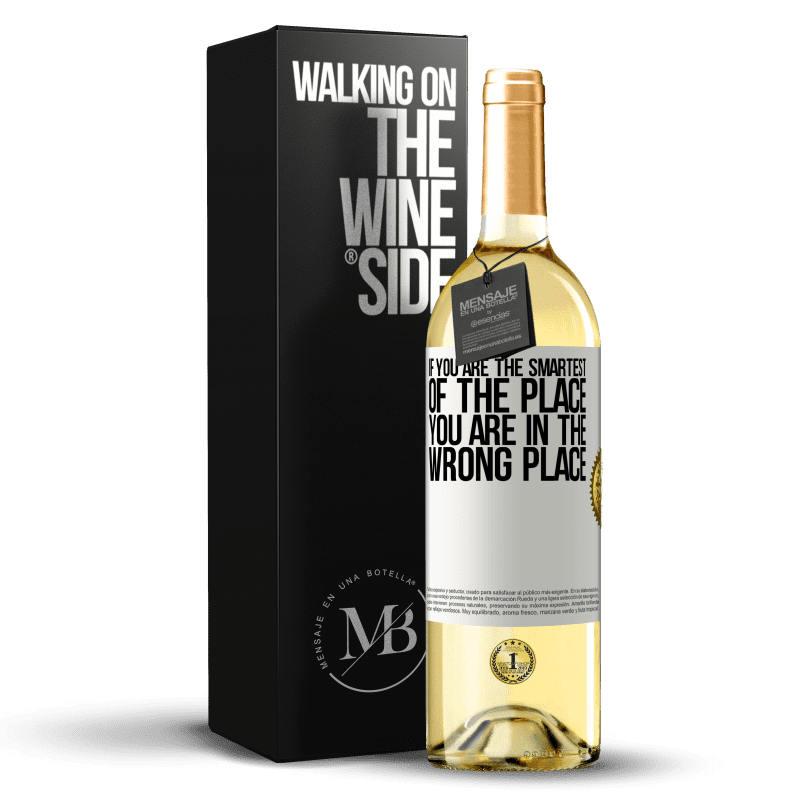 29,95 € Free Shipping | White Wine WHITE Edition If you are the smartest of the place, you are in the wrong place White Label. Customizable label Young wine Harvest 2025 Verdejo