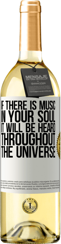 29,95 € Free Shipping | White Wine WHITE Edition If there is music in your soul, it will be heard throughout the universe White Label. Customizable label Young wine Harvest 2025 Verdejo