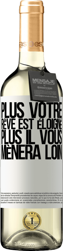 29,95 € Envoi gratuit | Vin blanc Édition WHITE Plus votre rêve est éloigné, plus il vous mènera loin Étiquette Blanche. Étiquette personnalisable Vin jeune Récolte 2025 Verdejo
