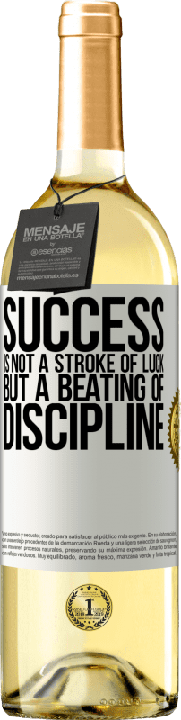 29,95 € 免费送货 | 白葡萄酒 WHITE版 成功不是运气，而是纪律 白标. 可自定义的标签 青年酒 收成 2025 Verdejo