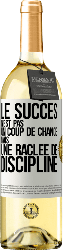 29,95 € | Vin blanc Édition WHITE Le succès n'est pas un coup de chance mais une raclée de discipline Étiquette Blanche. Étiquette personnalisable Vin jeune Récolte 2024 Verdejo