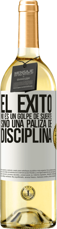 29,95 € | Vino Blanco Edición WHITE El éxito no es un golpe de suerte, sino una paliza de disciplina Etiqueta Blanca. Etiqueta personalizable Vino joven Cosecha 2025 Verdejo