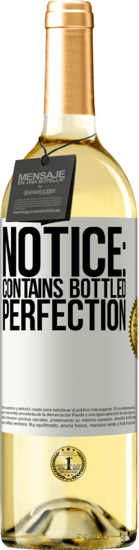 29,95 € | White Wine WHITE Edition Notice: contains bottled perfection White Label. Customizable label Young wine Harvest 2025 Verdejo