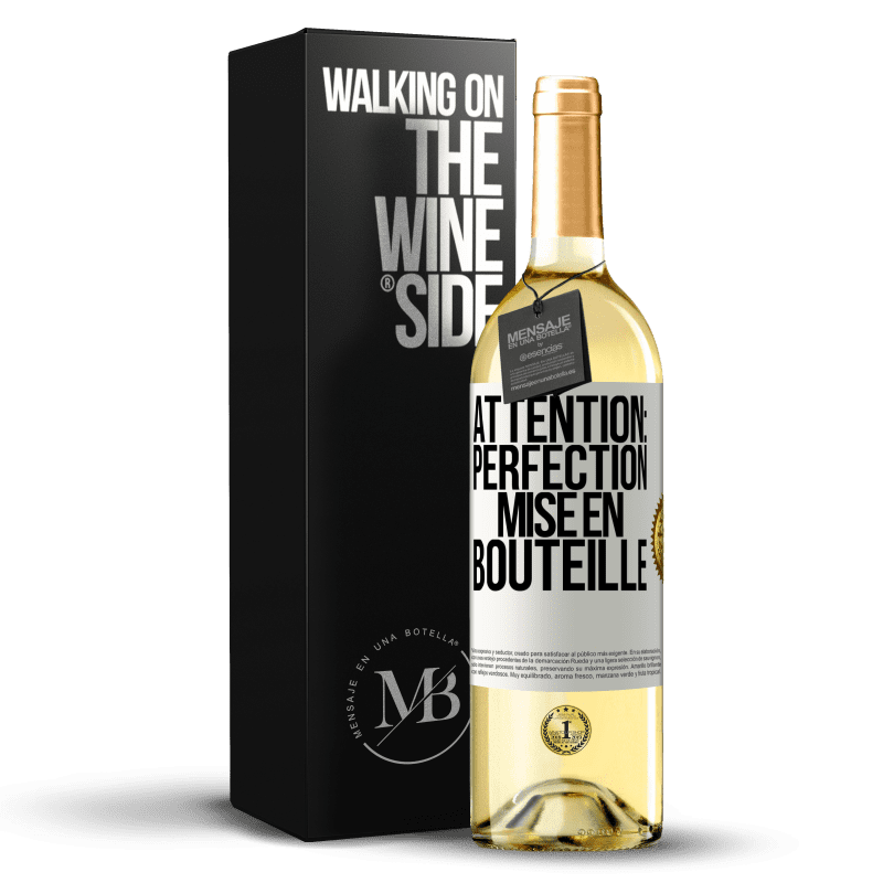 29,95 € Envoi gratuit | Vin blanc Édition WHITE Attention: perfection mise en bouteille Étiquette Blanche. Étiquette personnalisable Vin jeune Récolte 2024 Verdejo