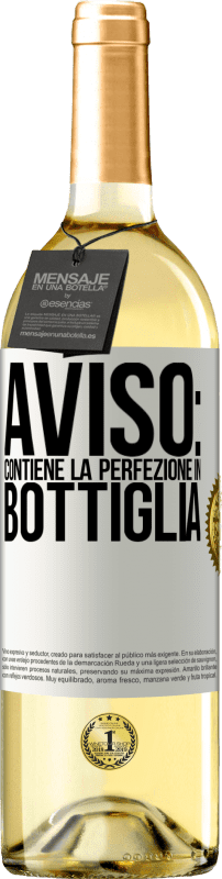 29,95 € | Vino bianco Edizione WHITE Avviso: contiene la perfezione in bottiglia Etichetta Bianca. Etichetta personalizzabile Vino giovane Raccogliere 2023 Verdejo