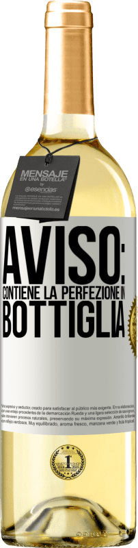 29,95 € | Vino bianco Edizione WHITE Avviso: contiene la perfezione in bottiglia Etichetta Bianca. Etichetta personalizzabile Vino giovane Raccogliere 2025 Verdejo