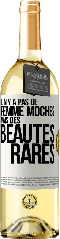 29,95 € Envoi gratuit | Vin blanc Édition WHITE Il n'y a pas de femme moches mais des beautés rares Étiquette Blanche. Étiquette personnalisable Vin jeune Récolte 2025 Verdejo