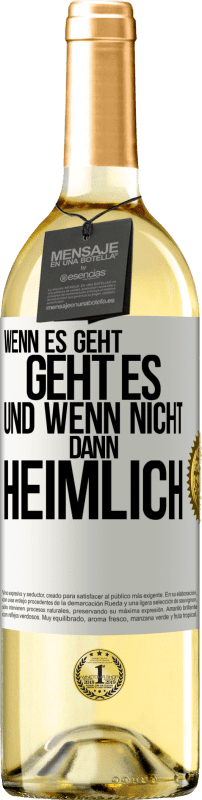 «Wenn es geht, geht es. Und wenn nicht, dann heimlich» WHITE Ausgabe
