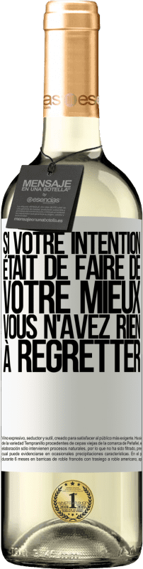 29,95 € | Vin blanc Édition WHITE Si votre intention était de faire de votre mieux, vous n'avez rien à regretter Étiquette Blanche. Étiquette personnalisable Vin jeune Récolte 2024 Verdejo