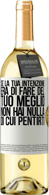 29,95 € | Vino bianco Edizione WHITE Se la tua intenzione era di fare del tuo meglio, non hai nulla di cui pentirti Etichetta Bianca. Etichetta personalizzabile Vino giovane Raccogliere 2024 Verdejo