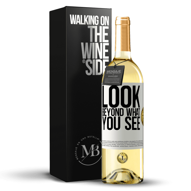 29,95 € Free Shipping | White Wine WHITE Edition Look beyond what you see White Label. Customizable label Young wine Harvest 2025 Verdejo