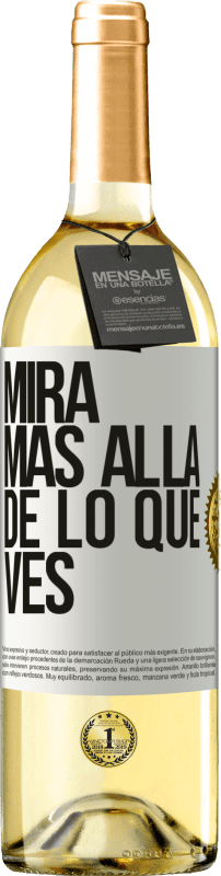 29,95 € | Vino Blanco Edición WHITE Mira más allá de lo que ves Etiqueta Blanca. Etiqueta personalizable Vino joven Cosecha 2024 Verdejo