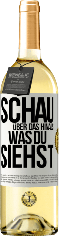 29,95 € | Weißwein WHITE Ausgabe Schau über das hinaus, was du siehst Weißes Etikett. Anpassbares Etikett Junger Wein Ernte 2024 Verdejo