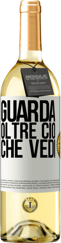29,95 € Spedizione Gratuita | Vino bianco Edizione WHITE Guarda oltre ciò che vedi Etichetta Bianca. Etichetta personalizzabile Vino giovane Raccogliere 2025 Verdejo