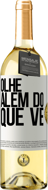 29,95 € | Vinho branco Edição WHITE Olhe além do que vê Etiqueta Branca. Etiqueta personalizável Vinho jovem Colheita 2024 Verdejo