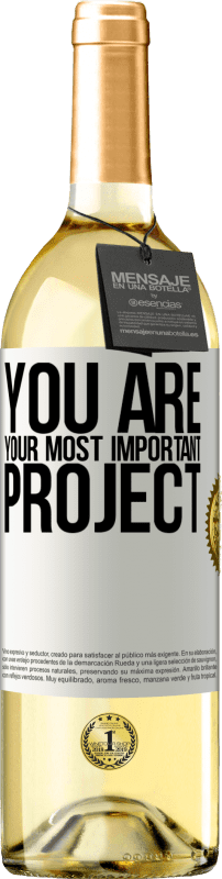 29,95 € Free Shipping | White Wine WHITE Edition You are your most important project White Label. Customizable label Young wine Harvest 2024 Verdejo