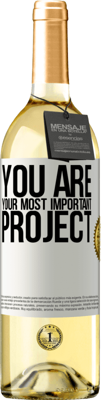 29,95 € Free Shipping | White Wine WHITE Edition You are your most important project White Label. Customizable label Young wine Harvest 2025 Verdejo
