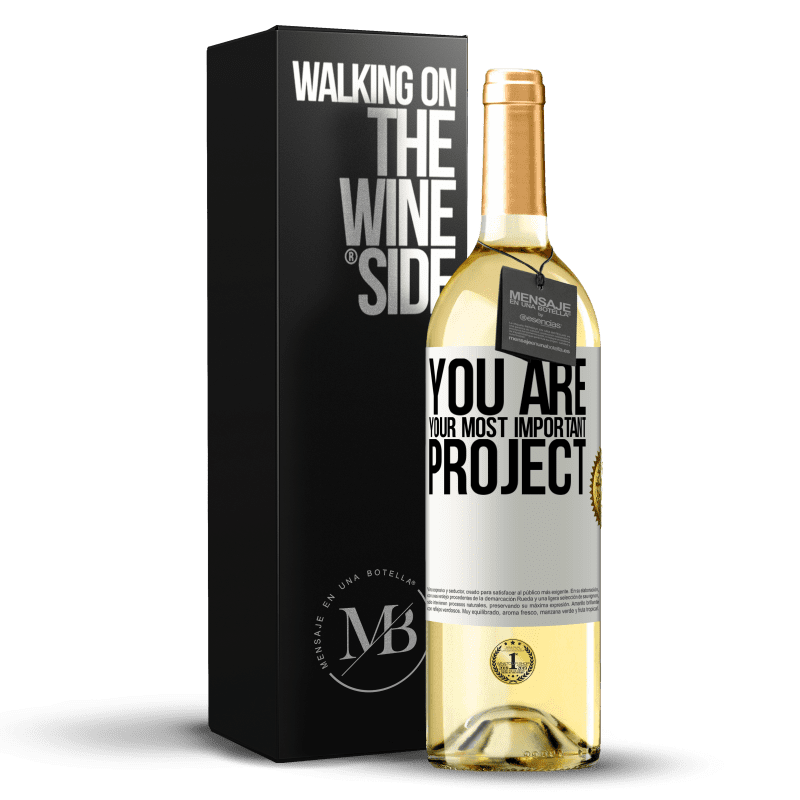 29,95 € Free Shipping | White Wine WHITE Edition You are your most important project White Label. Customizable label Young wine Harvest 2025 Verdejo