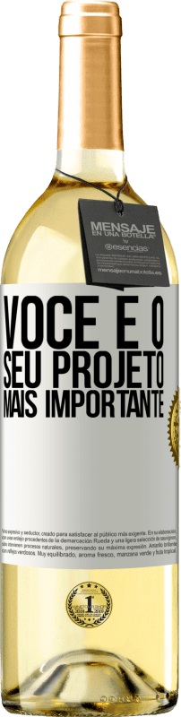 29,95 € | Vinho branco Edição WHITE Você é o seu projeto mais importante Etiqueta Branca. Etiqueta personalizável Vinho jovem Colheita 2024 Verdejo