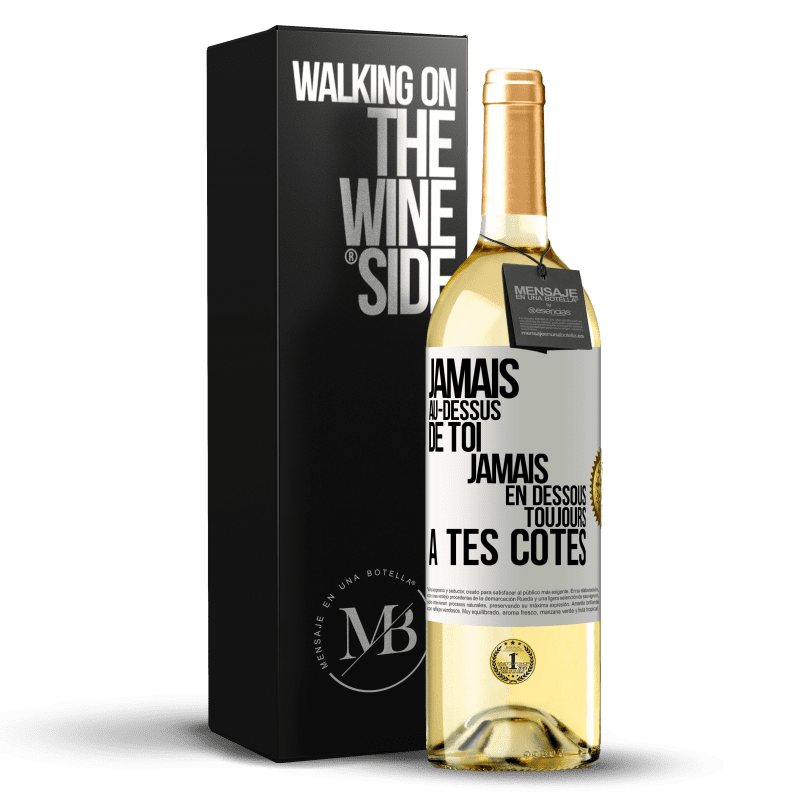 29,95 € Envoi gratuit | Vin blanc Édition WHITE Jamais au-dessus de toi, jamais en dessous. Toujours à tes côtés Étiquette Blanche. Étiquette personnalisable Vin jeune Récolte 2024 Verdejo