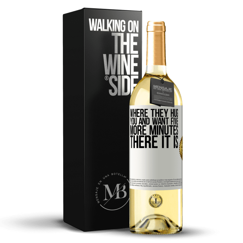 29,95 € Free Shipping | White Wine WHITE Edition Where they hug you and want five more minutes, there it is White Label. Customizable label Young wine Harvest 2025 Verdejo