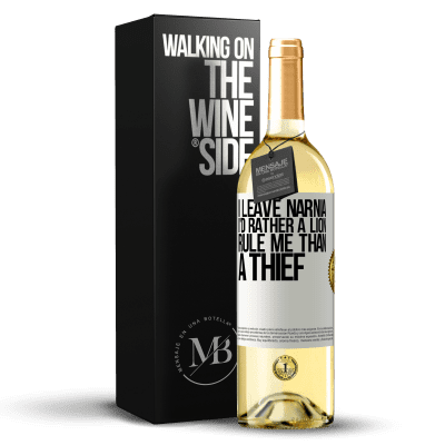 «Я покидаю Нарнию. Я предпочел бы, чтобы лев управлял мной, чем вором» Издание WHITE