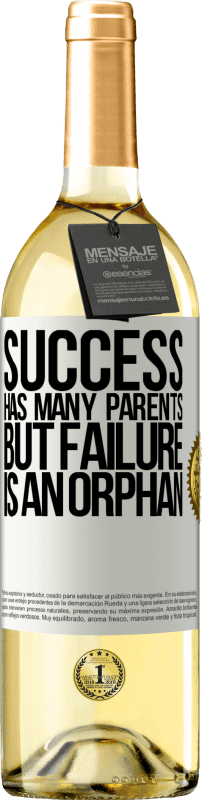 29,95 € | White Wine WHITE Edition Success has many parents, but failure is an orphan White Label. Customizable label Young wine Harvest 2024 Verdejo