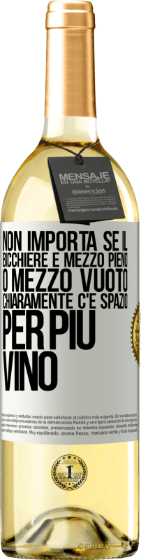 29,95 € | Vino bianco Edizione WHITE Non importa se il bicchiere è mezzo pieno o mezzo vuoto. Chiaramente c'è spazio per più vino Etichetta Bianca. Etichetta personalizzabile Vino giovane Raccogliere 2025 Verdejo