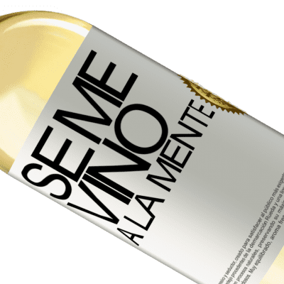 ユニークで個人的な表現. «Se me VINO a la mente…» WHITEエディション