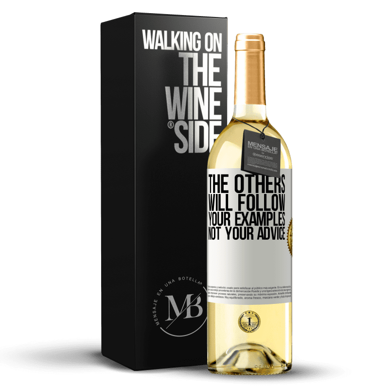 29,95 € Free Shipping | White Wine WHITE Edition The others will follow your examples, not your advice White Label. Customizable label Young wine Harvest 2024 Verdejo