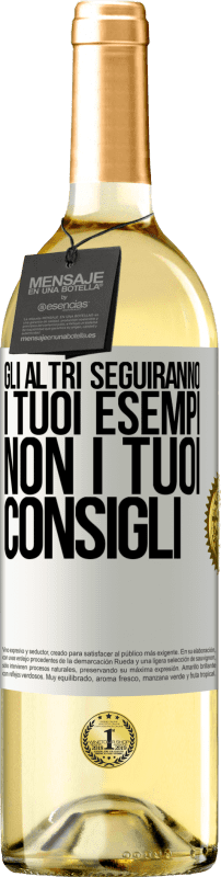 29,95 € | Vino bianco Edizione WHITE Gli altri seguiranno i tuoi esempi, non i tuoi consigli Etichetta Bianca. Etichetta personalizzabile Vino giovane Raccogliere 2024 Verdejo