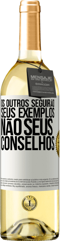 29,95 € | Vinho branco Edição WHITE Os outros seguirão seus exemplos, não seus conselhos Etiqueta Branca. Etiqueta personalizável Vinho jovem Colheita 2024 Verdejo