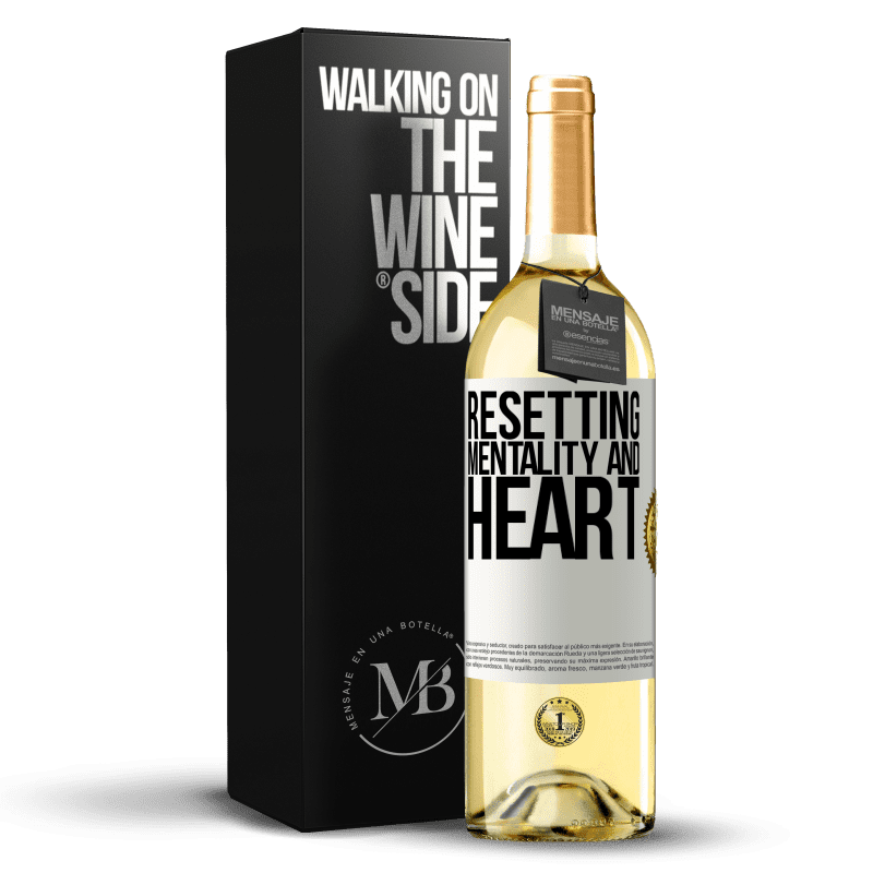 29,95 € Free Shipping | White Wine WHITE Edition Resetting mentality and heart White Label. Customizable label Young wine Harvest 2023 Verdejo