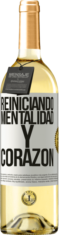 29,95 € | Vino Blanco Edición WHITE Reiniciando mentalidad y corazón Etiqueta Blanca. Etiqueta personalizable Vino joven Cosecha 2024 Verdejo