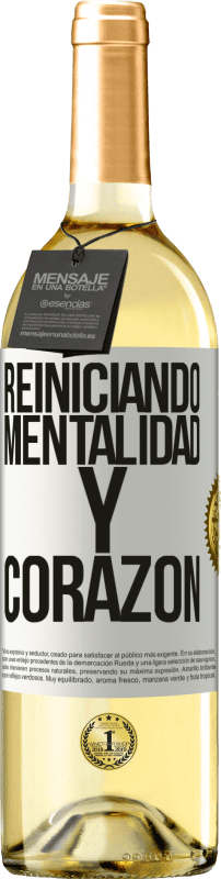 29,95 € | Vino Blanco Edición WHITE Reiniciando mentalidad y corazón Etiqueta Blanca. Etiqueta personalizable Vino joven Cosecha 2025 Verdejo
