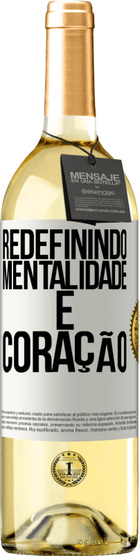 29,95 € | Vinho branco Edição WHITE Redefinindo mentalidade e coração Etiqueta Branca. Etiqueta personalizável Vinho jovem Colheita 2024 Verdejo