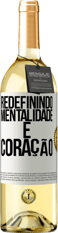 29,95 € | Vinho branco Edição WHITE Redefinindo mentalidade e coração Etiqueta Branca. Etiqueta personalizável Vinho jovem Colheita 2025 Verdejo