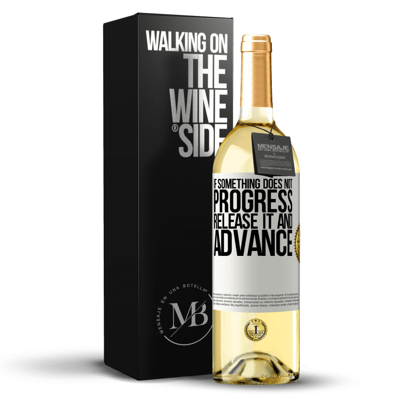29,95 € Free Shipping | White Wine WHITE Edition If something does not progress, release it and advance White Label. Customizable label Young wine Harvest 2023 Verdejo