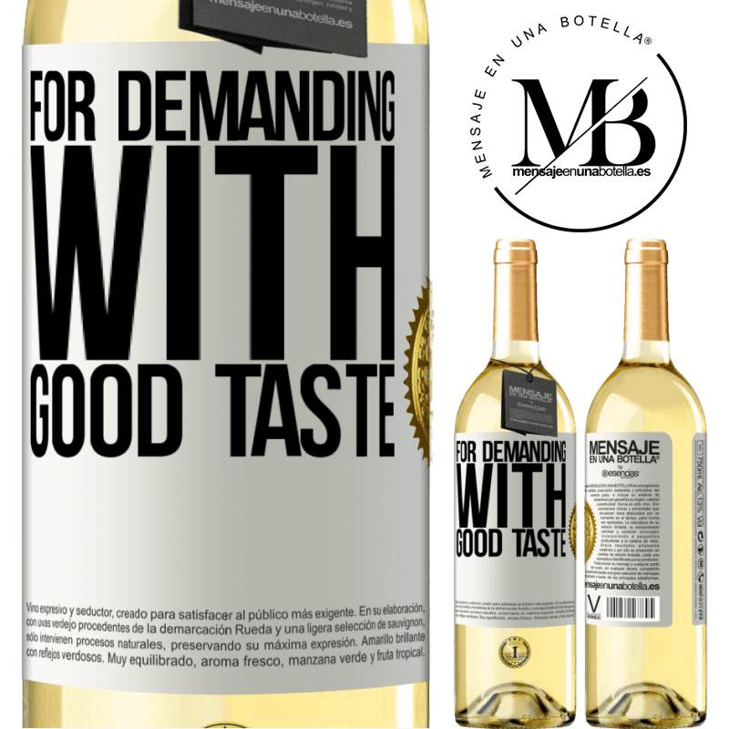 29,95 € Free Shipping | White Wine WHITE Edition For demanding with good taste White Label. Customizable label Young wine Harvest 2022 Verdejo