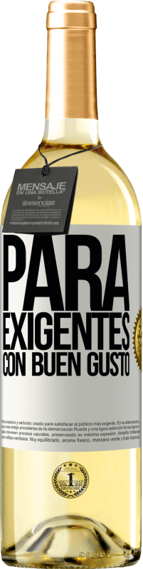 29,95 € | Vino Blanco Edición WHITE Para exigentes con buen gusto Etiqueta Blanca. Etiqueta personalizable Vino joven Cosecha 2024 Verdejo