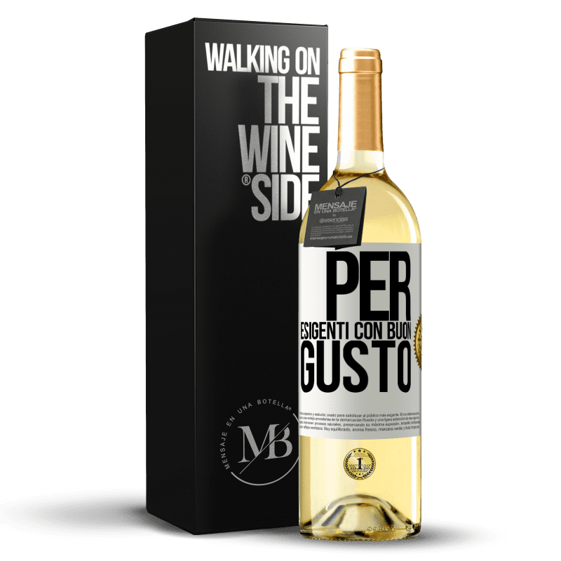 29,95 € Spedizione Gratuita | Vino bianco Edizione WHITE Per esigenti con buon gusto Etichetta Bianca. Etichetta personalizzabile Vino giovane Raccogliere 2024 Verdejo