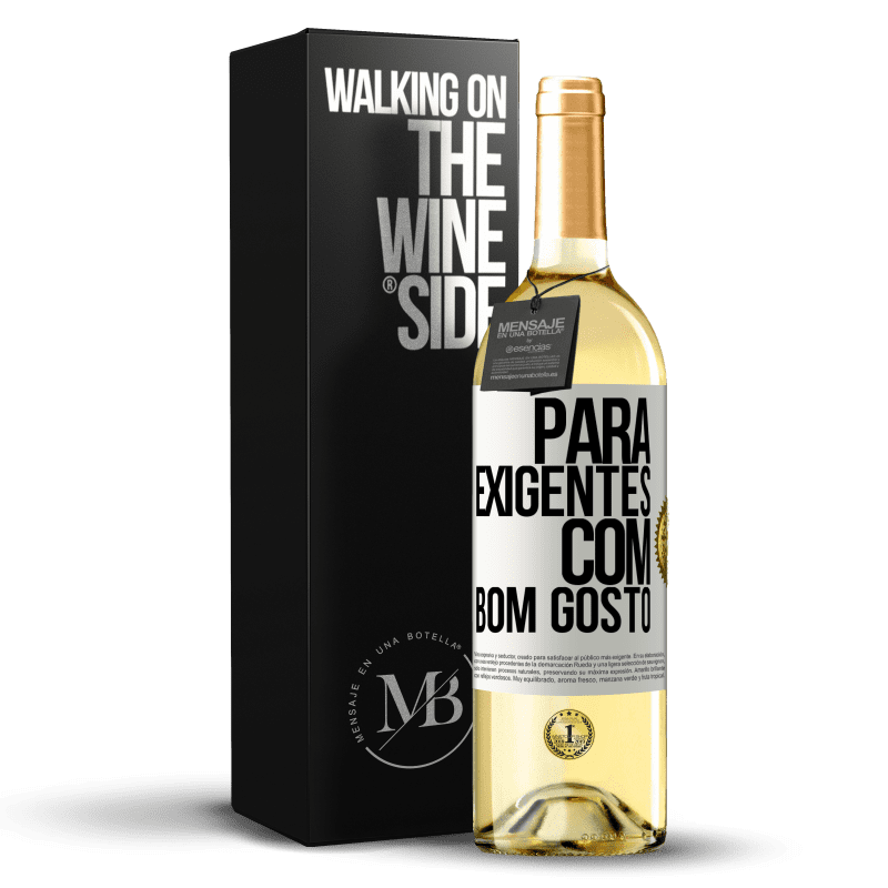 29,95 € Envio grátis | Vinho branco Edição WHITE Para exigentes com bom gosto Etiqueta Branca. Etiqueta personalizável Vinho jovem Colheita 2024 Verdejo