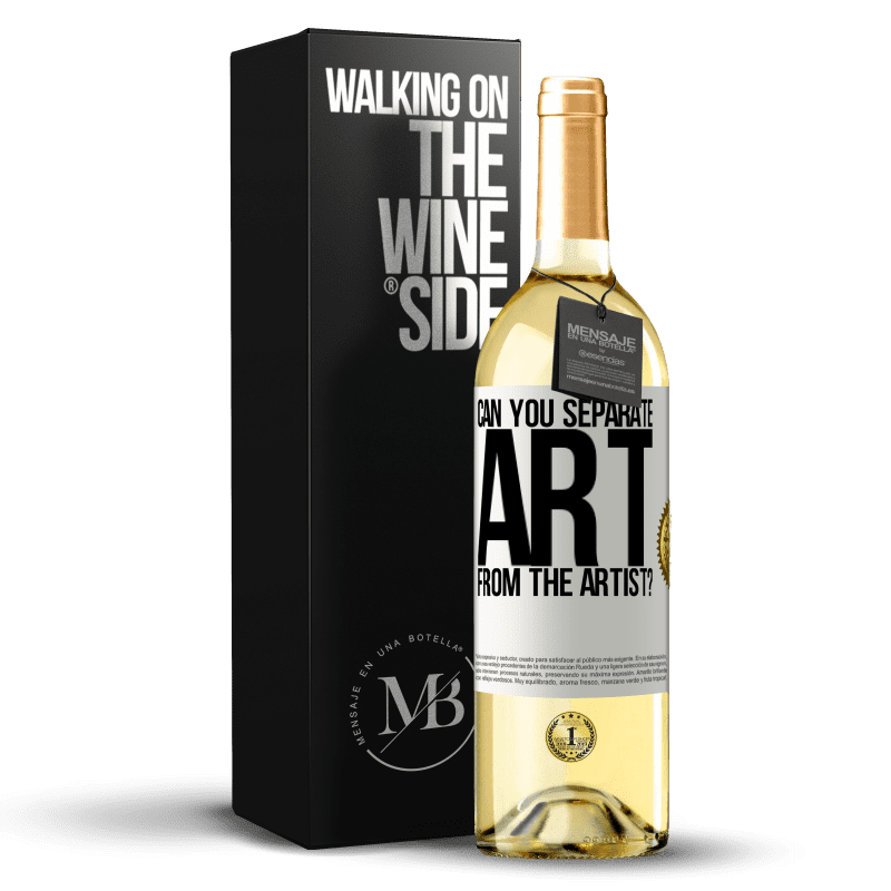 29,95 € Free Shipping | White Wine WHITE Edition can you separate art from the artist? White Label. Customizable label Young wine Harvest 2025 Verdejo