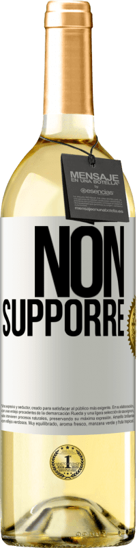 29,95 € Spedizione Gratuita | Vino bianco Edizione WHITE Non supporre Etichetta Bianca. Etichetta personalizzabile Vino giovane Raccogliere 2025 Verdejo